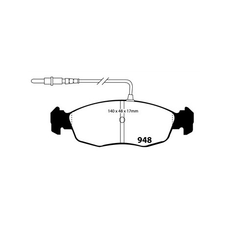 Pastillas EBC Delanteras