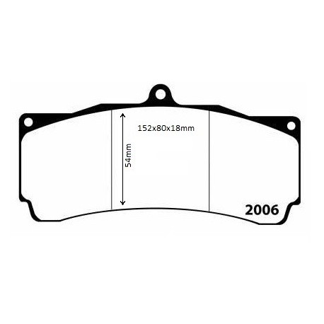 Pastillas EBC DP2006 (Pinza AP Racing)