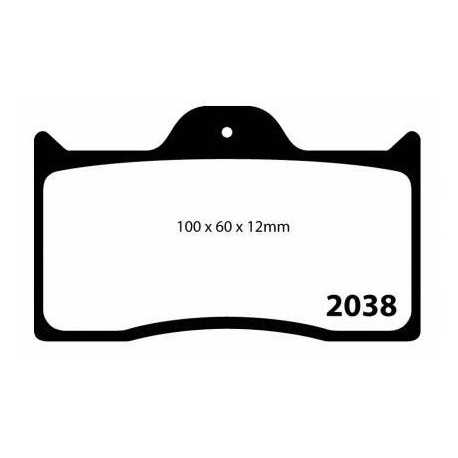 Pastillas EBC DP2038 (Pinza Wilwood)