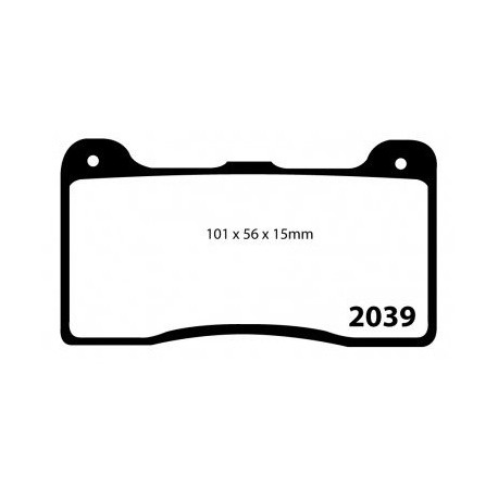 Pastillas EBC DP2039 (Pinza Wilwood)