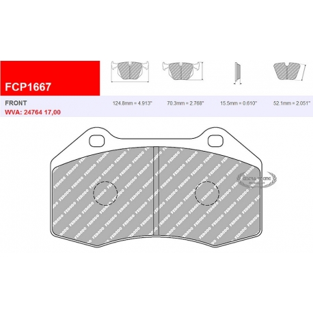 Ferodo Racing FCP1667 Ferodo Racing FCP1667